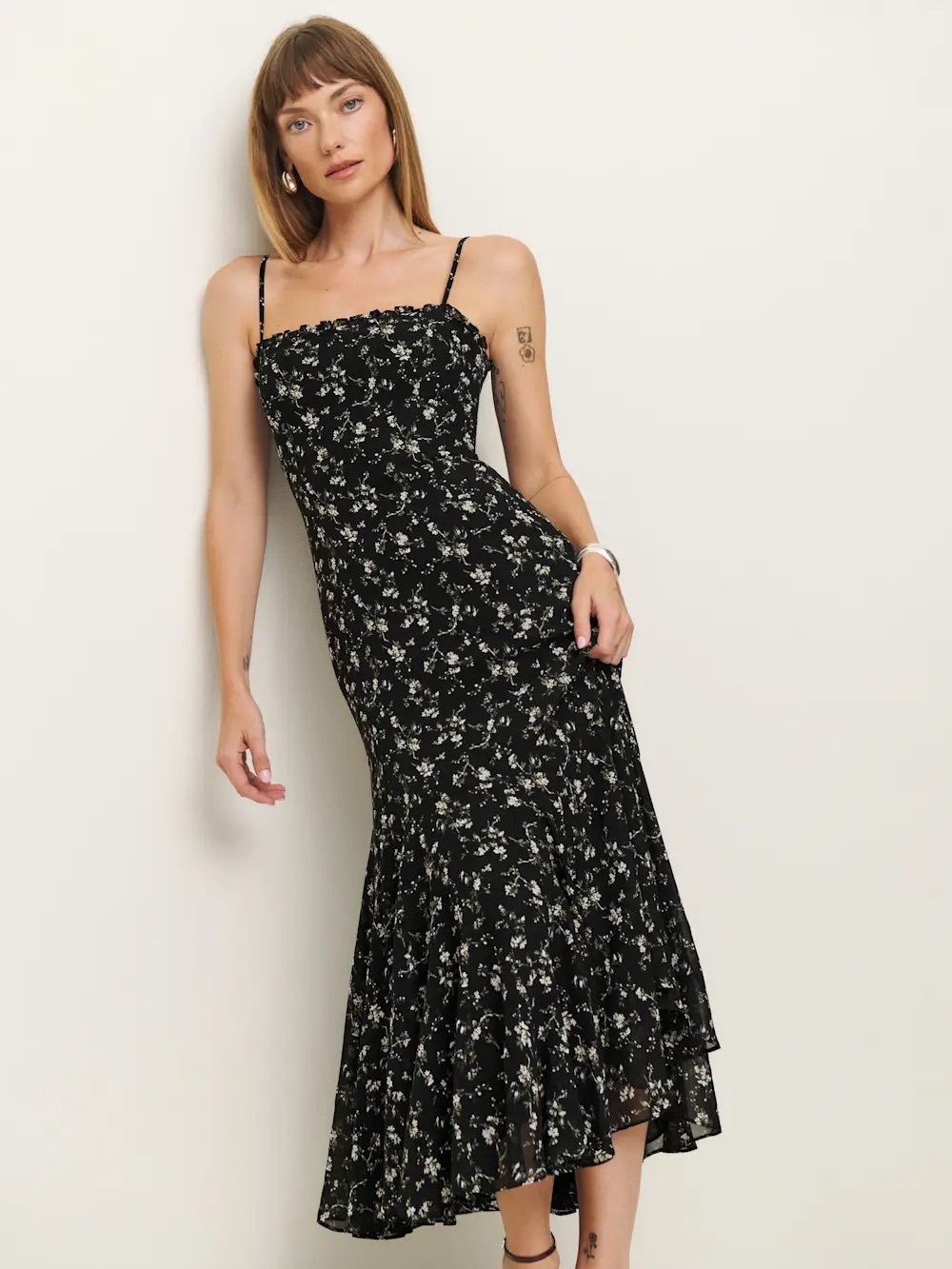 Reformation Lilibet Dress Black - Size 12